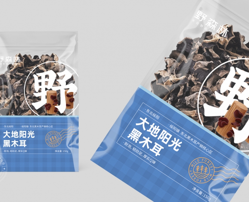 野森林大地陽(yáng)光黑木耳包裝設(shè)計(jì)包裝設(shè)計(jì)案例 - 四喜設(shè)計(jì)作品